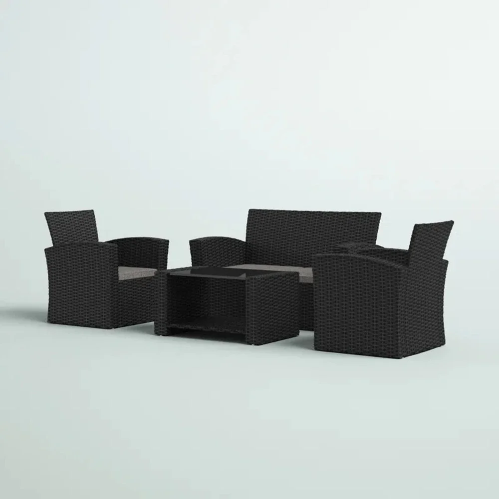 Charmain 4 - Person Outdoor Seating Group with Cushions